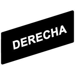 ZBY02409 - Marked legend 8 x 27 mm for legend holder 30 x 40 mm – DERECHA
