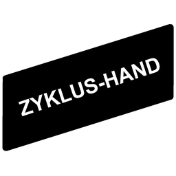 ZBY02297 - Marked legend 8 x 27 mm for legend holder 30 x 40 mm – ZYKLUS-HAND
