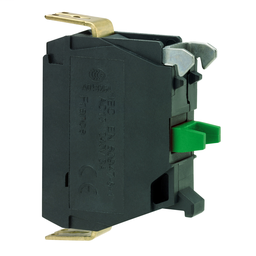 ZBE1016P3 - Single contact block for head Ø22 1NO gold flashed Faston connector