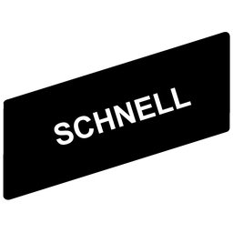 ZBY02228 - Marked legend 8 x 27 mm for legend holder 30 x 40 mm – SCHNELL