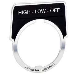 9001KN370 - PUSH BUTTON LEGEND PLATE 30MM T-K
