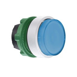 ZB5AH63C1 - Blue projecting illum pushbutton head for integral LED cp white