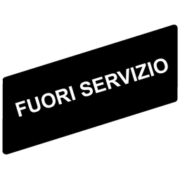ZBY02612 - Marked legend 8 x 27 mm for legend holder 30 x 40 mm – FUORI SERVIZIO