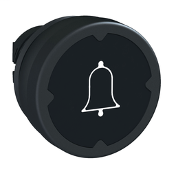 ZB5AC28001 - Pushbutton head for harsh environment – black – with marking