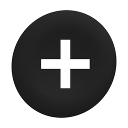 ZBAF2934 - Black plain cap and for flush mounted push button