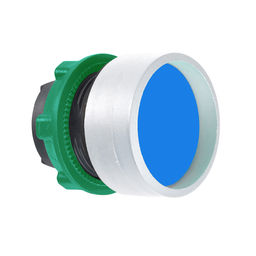 ZB5AA66C1 - Blue pushbutton head recessed colour plated white