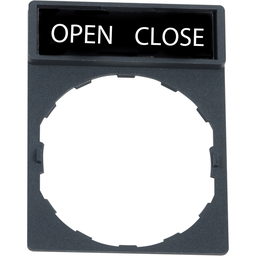 ZBY2376 - Marcked legend for legend holder Ø22mm – OPEN CLOSE