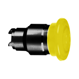 ZB4BW4537 - Orange Ø40 illum mushroom pushbutton head Ø22 spring return for integral LED