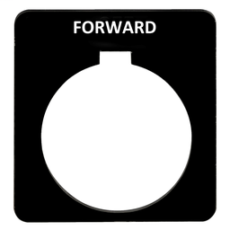 9001KN206BP - Push button legend plate 30mm t-k