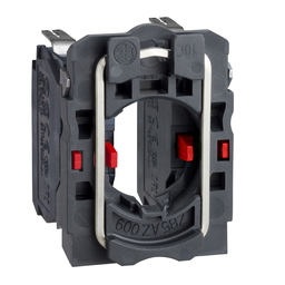 ZB5AZ1043 - Single contact block with body/fixing collar 2NC faston connector