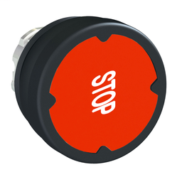 ZB4BC48007RA - Pushbutton head for harsh environment – red – with marking-legend rotated 90°
