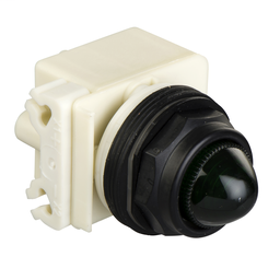 9001SKP36LGG9 - Octagonal pilot light Ø 30 – green – LED BA 9s – 48V AC/DC- IP66