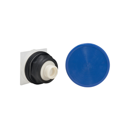 9001SKR25L - Pushbutton Ø 30 – plastic bezel – mushroom head Ø 57 mm – blue – w/o contact