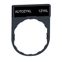 ZBY2298 - Legend holder 30 x 40 mm with legend 8 x 27 mm with marking AUTOZYKL-1 ZYKL