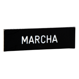 ZBY02403 - Marked legend 8 x 27 mm for legend holder 30 x 40 mm – MARCHA