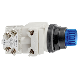 9001SK2L38LH13 - Blue illuminated pushbutton Ø 30 – projecting spring return – 120 V – 1 C/O