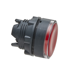 ZB5AW343 - Red flush illuminated pushbutton head Ø22 spring return for integral LED