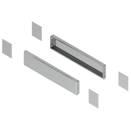 NSYSPSX3100H - Spacial – side plinth – H100 D300 stainless steel 316L