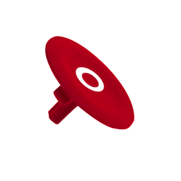 ZBA432 - Red cap marked O for circular pushbutton Ø22
