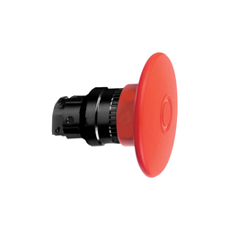 ZB4BX47 - Red Ø60 Emergency switching off pushbutton head Ø22 push-pull black collar
