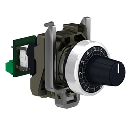 XB4BD912R100K - Complete potentiometer, metal, Ø22, 100K