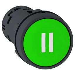 XB7NA3336 - PB – Spring Rtn, green – 2NO – WHITE “II”