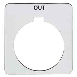 9001KN222SP - Push button legend plate 30mm t-k