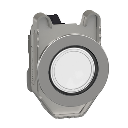 XB4FVG1 - Pilot light flush mounted, metal, white, Ø30, plain lens with integral LED, 110…120 V AC