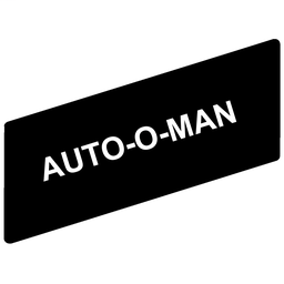 ZBY02485 - Marked legend 8 x 27 mm for legend holder 30 x 40 mm – AUTO-O-MAN