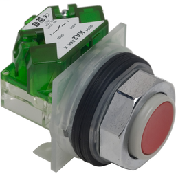 9001KR3RH5 - PUSH BUTTON 600VAC 10A 30MM T-K