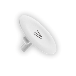 ZBA138 - White cap marked IV for circular pushbutton Ø22