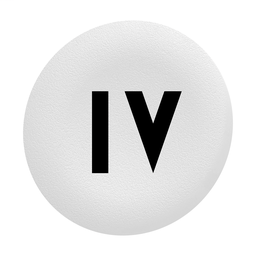 ZBAF138 - White plain cap IV for flush mounted push button