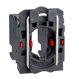 ZB5AZ1044 - Single contact block with body/fixing collar 2NC plug-in connector