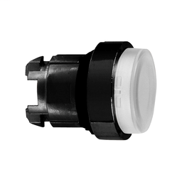 ZB4BW177 - Clear projecting illuminated pushbutton head Ø22 spring return for BA9s bulb