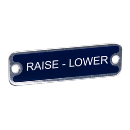 9001KN847 - PUSH BUTTON LEGEND PLATE 30MM T-K