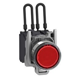 XB4BW24B5 - Push-to-test pilot light 24V red