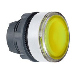 ZB5AA48C1 - Red flush pushbutton head for legend insertion cp white