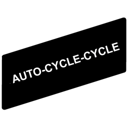 ZBY02198 - Marked legend 8 x 27 mm for legend holder 30 x 40 mm – AUTO-CYCLE-CYCLE