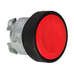 ZB4BH047 - Red flush pushbutton head Ø22 push-push unmarked