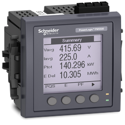 METSEPM5560 - PM5560 Meter, 2 ethernet, up to 63th H, 1,1M 4DI/2DO 52 alarms