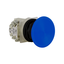 9001SKR5L - Pushbutton Ø 30 – plastic bezel – mushroom head Ø 57 mm – blue – w/o contact