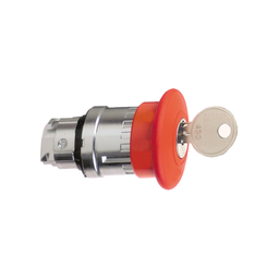 ZB4BS14F034 - Red Ø40 Emergency switching off pushbutton head Ø22 latching key release