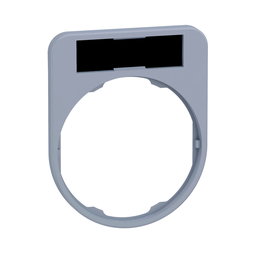 ZBYF2101C1 - Legend holder 40 x 50 mm for flush mounted heads w/ leg for engr. cp white