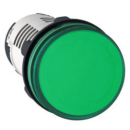 XB7EV03GP3 - Round pilot light Ø 22 – green – integral LED – 120 V – faston connectors