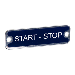 9001KN851 - PUSH BUTTON LEGEND PLATE 30MM T-K