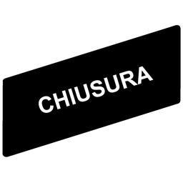 ZBY02614 - Marked legend 8 x 27 mm for legend holder 30 x 40 mm – CHIUSURA
