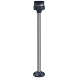 XVUZ400 - Fixing plate with 400 mm aluminium pole for modular tower lights, black, Ø60