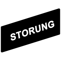 ZBY02234 - Marked legend 8 x 27 mm for legend holder 30 x 40 mm – STÖRUNG