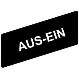 ZBY02266 - Marked legend 8 x 27 mm for legend holder 30 x 40 mm – AUS-EIN