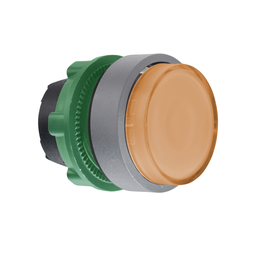 ZB5AH53C0 - Orange projecting illum pushbutton head for integral LED cp grey